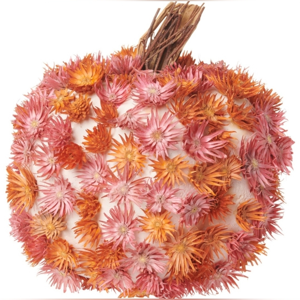 Flower Pumpkin Centerpiece